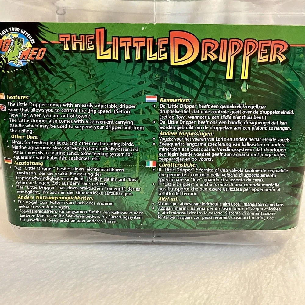 Zoo Med The Little Dripper Drip Water System for‎ Reptiles NWT